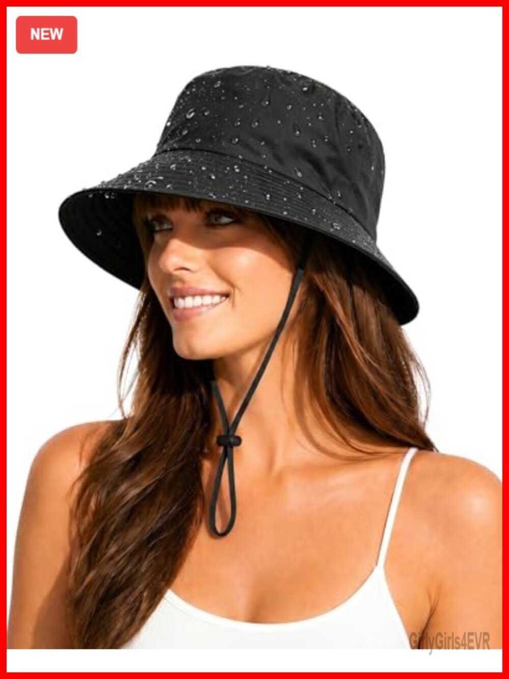 UPF 50+ Water-Resistant Bucket Hat Packable Lightweight Hiking Sun Hat